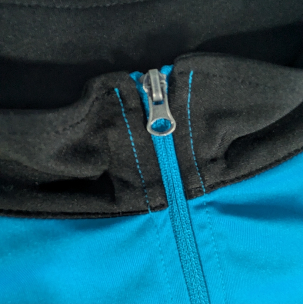 NFL Panthers Quarter Zip Long Sleeve With Thumb Holes TX3 Cool Size Large NWT - Picture 5 of 15